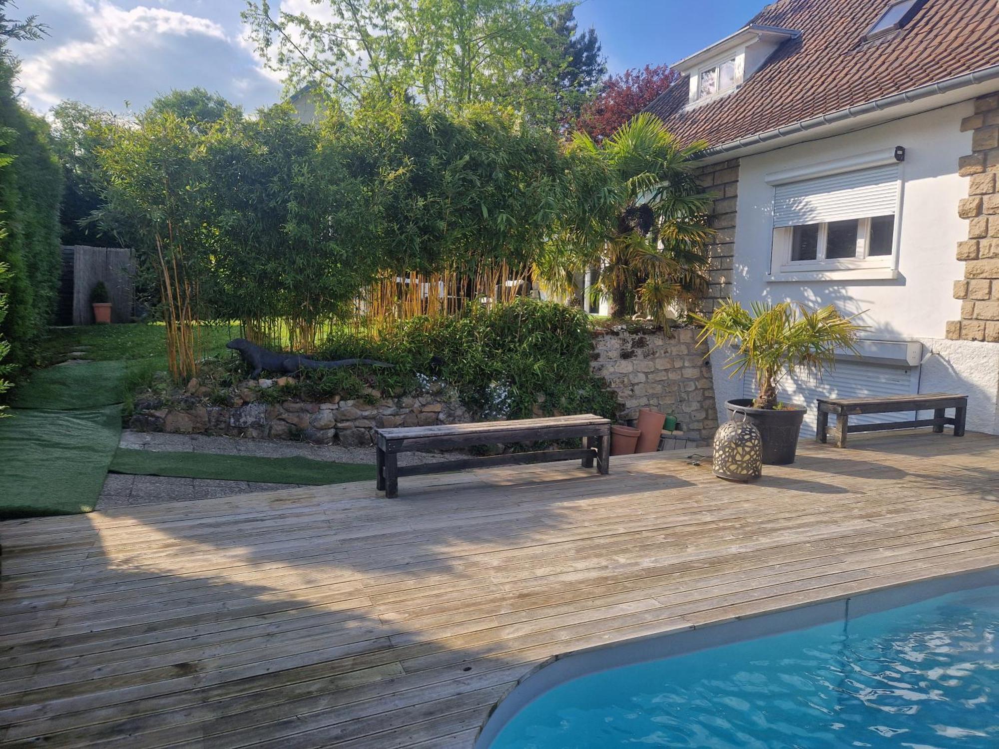 La Serenite Balinaise, Chambre Et Sdb Privee, Jardin , Piscine Et Jacuzzi En Saison, Pres De Chantilly, Parc Asterix Et Cdg Et Paris En 20' Orry-La-Ville Eksteriør bilde