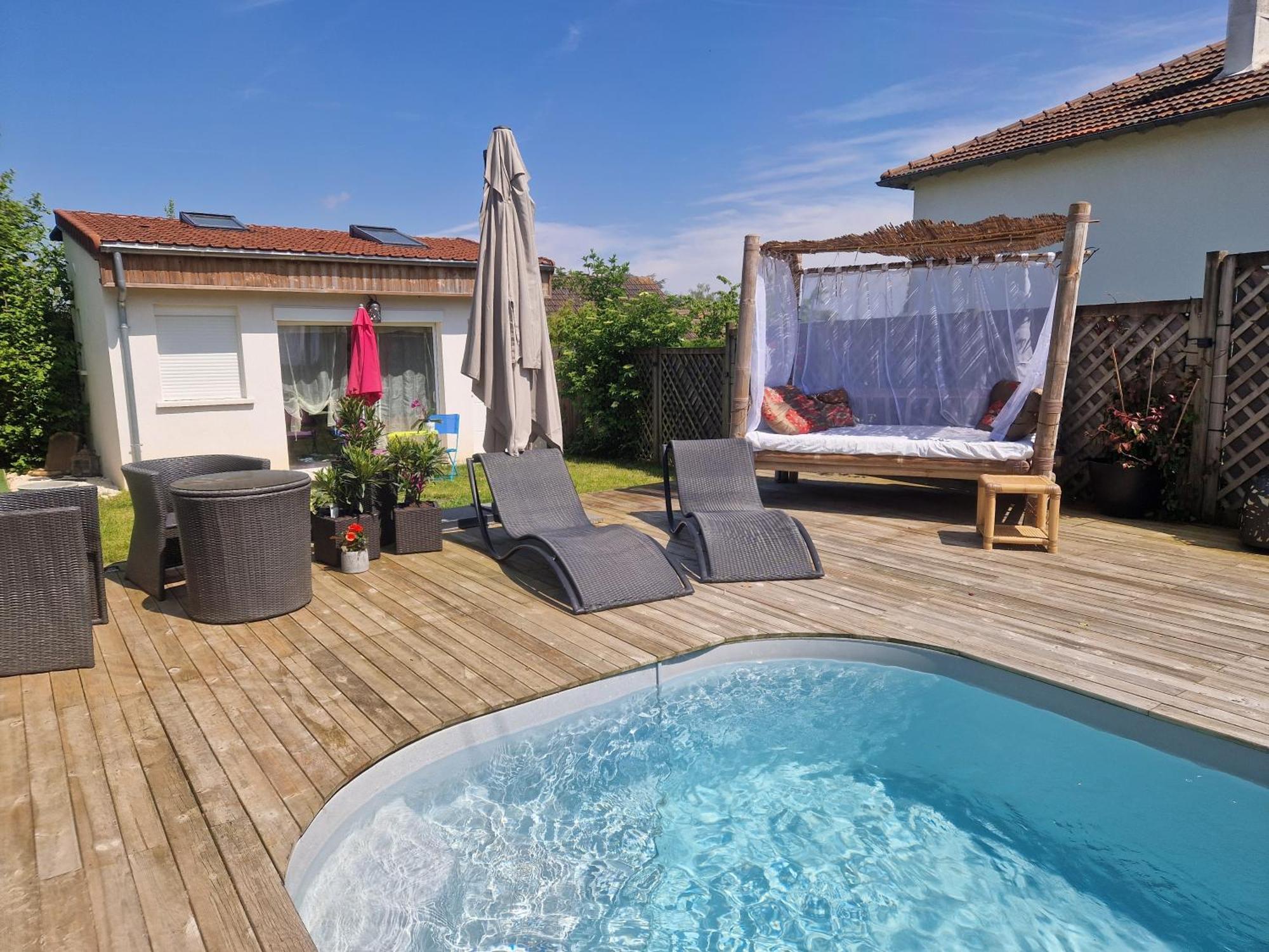 La Serenite Balinaise, Chambre Et Sdb Privee, Jardin , Piscine Et Jacuzzi En Saison, Pres De Chantilly, Parc Asterix Et Cdg Et Paris En 20' Orry-La-Ville Eksteriør bilde