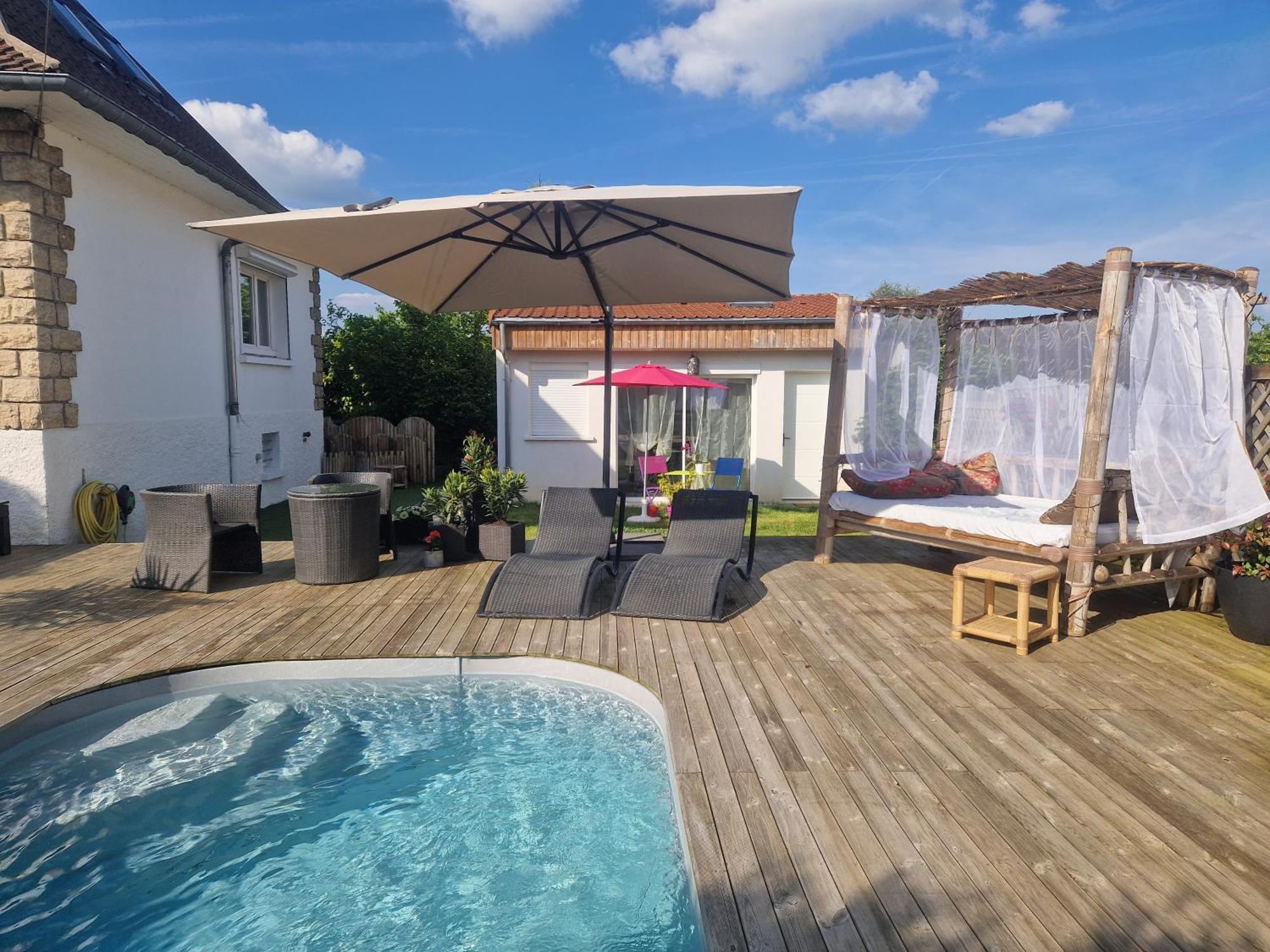La Serenite Balinaise, Chambre Et Sdb Privee, Jardin , Piscine Et Jacuzzi En Saison, Pres De Chantilly, Parc Asterix Et Cdg Et Paris En 20' Orry-La-Ville Eksteriør bilde